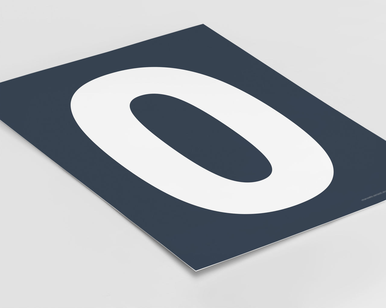 Number 0 Art Print - Series 5