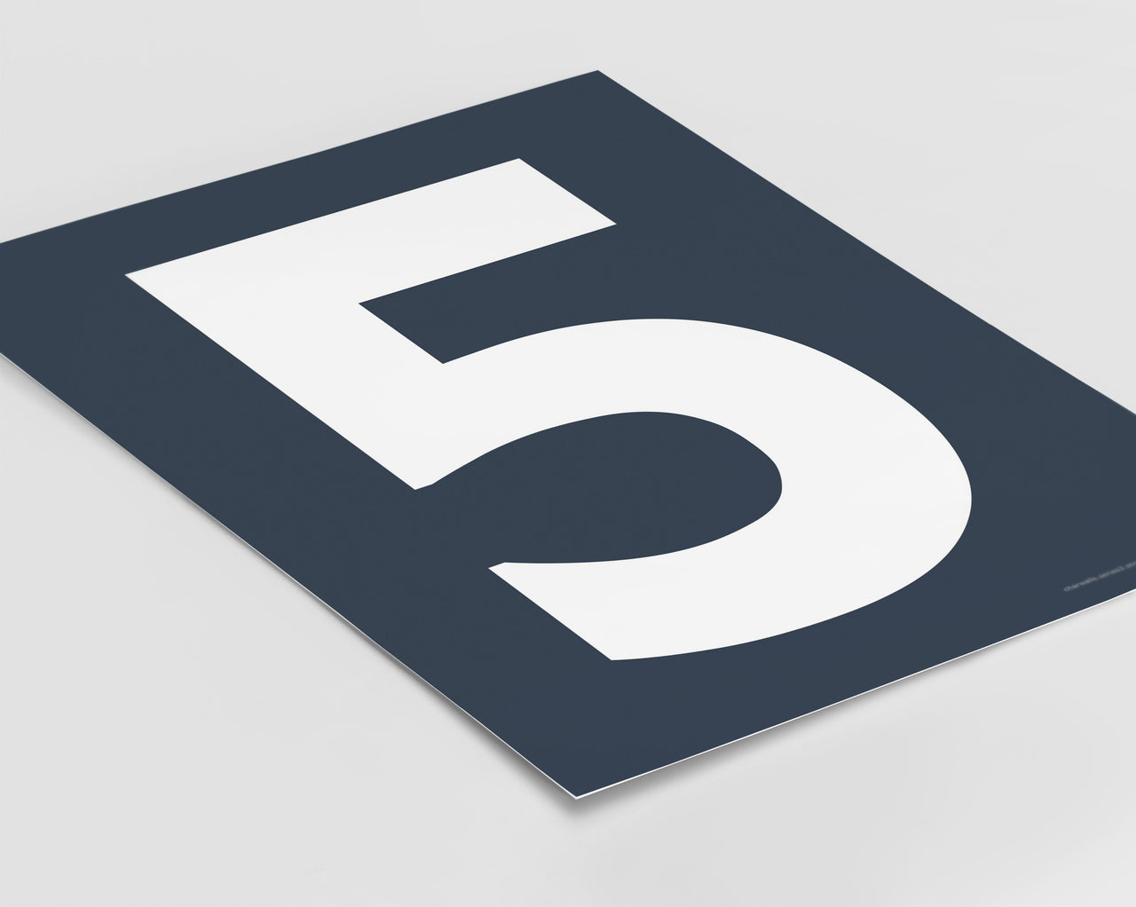 Number 5 Art Print - Series 5