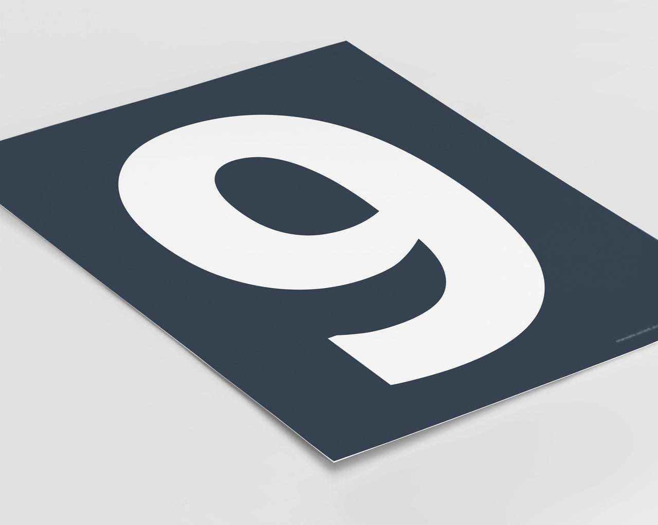 Number 9 Art Print - Series 5