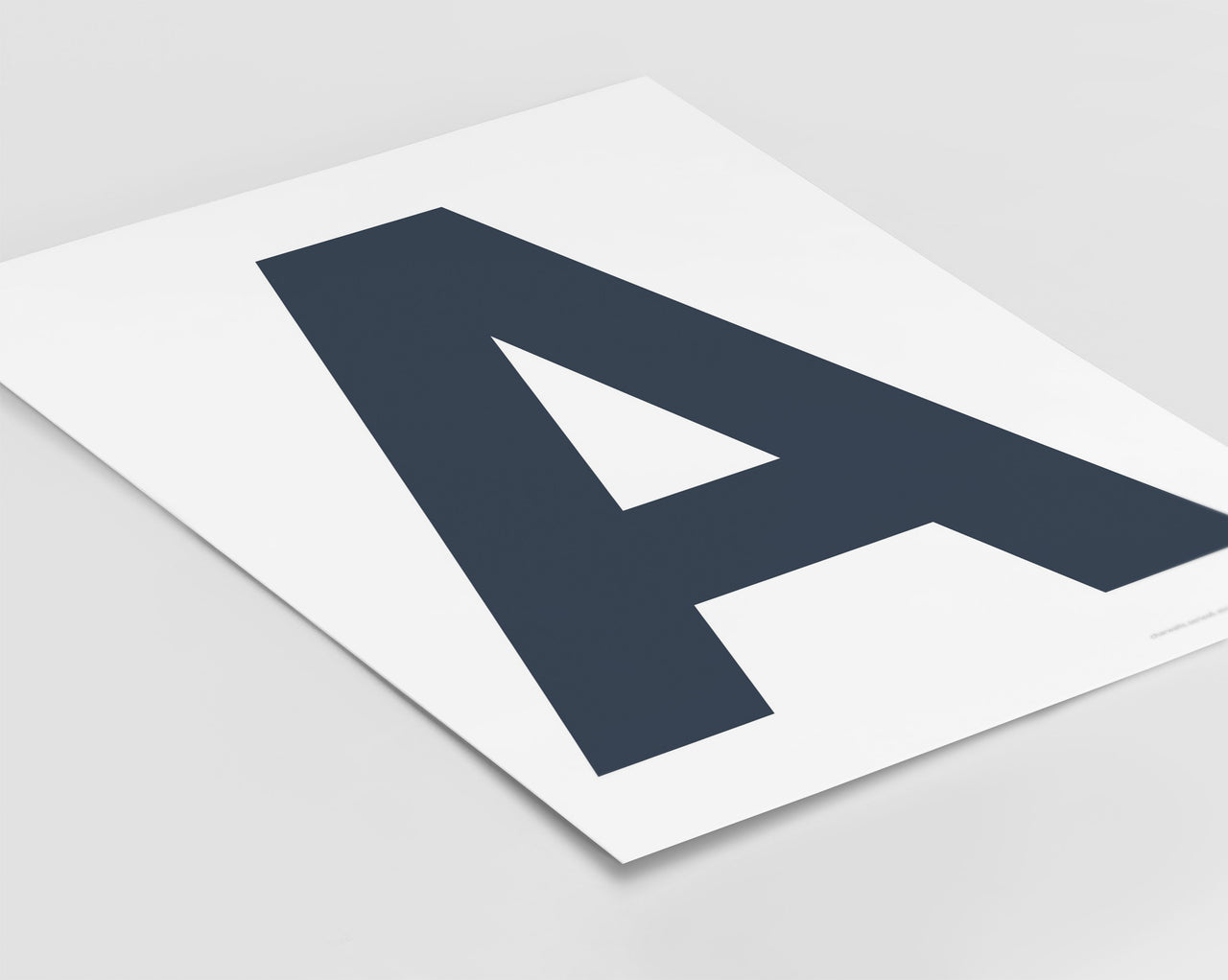 Letter A Art Print - Series 6