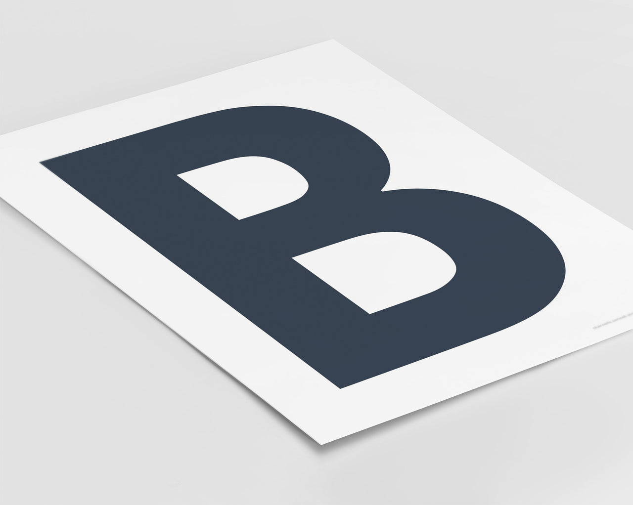 Letter B Art Print - Series 6