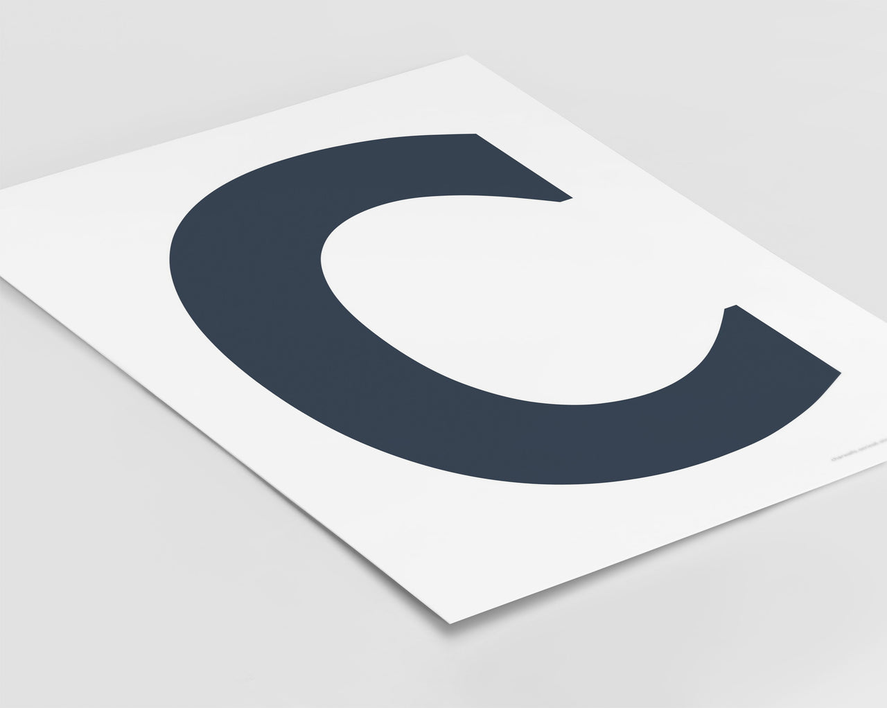 Letter C Art Print - Series 6