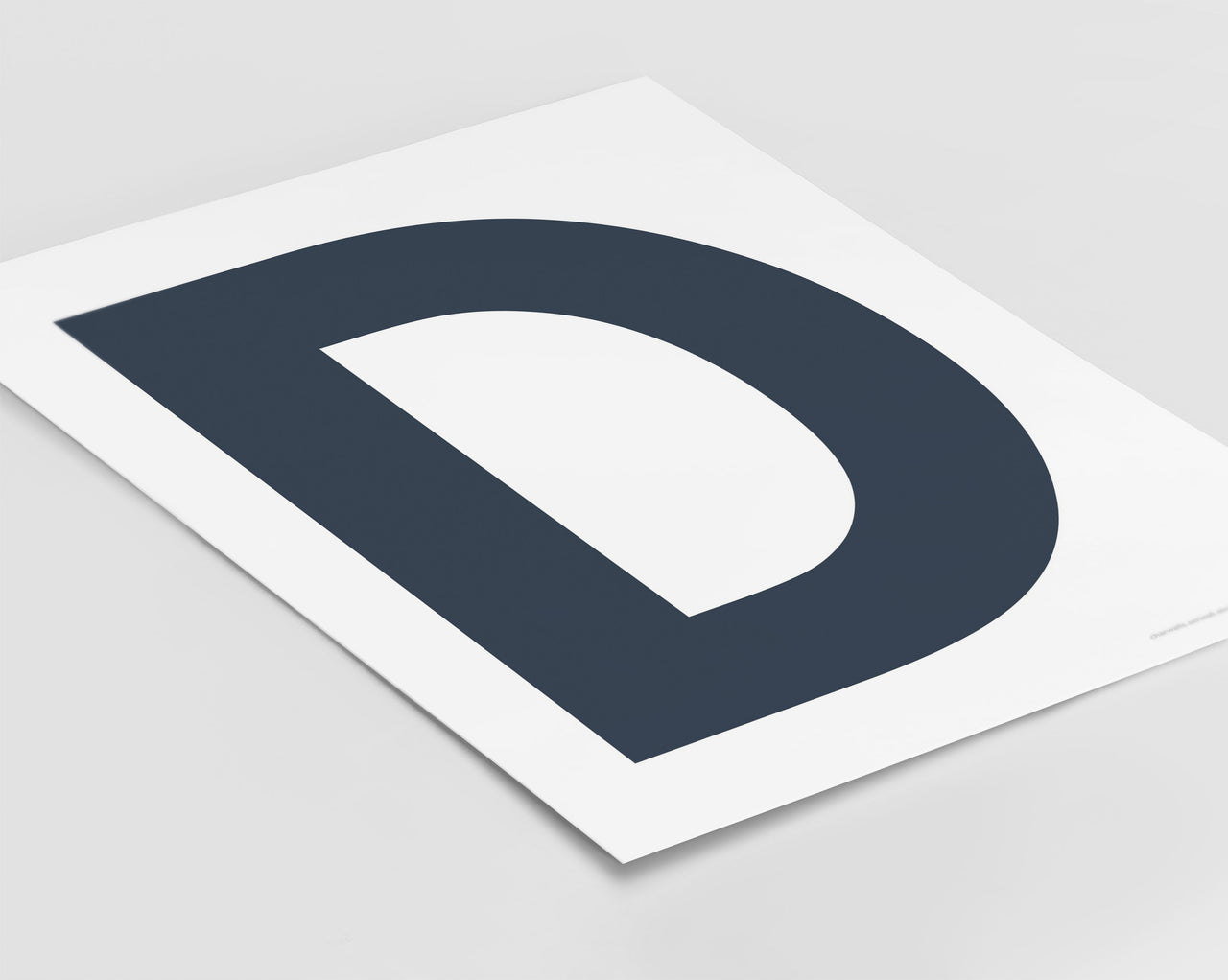 Letter D Art Print - Series 6