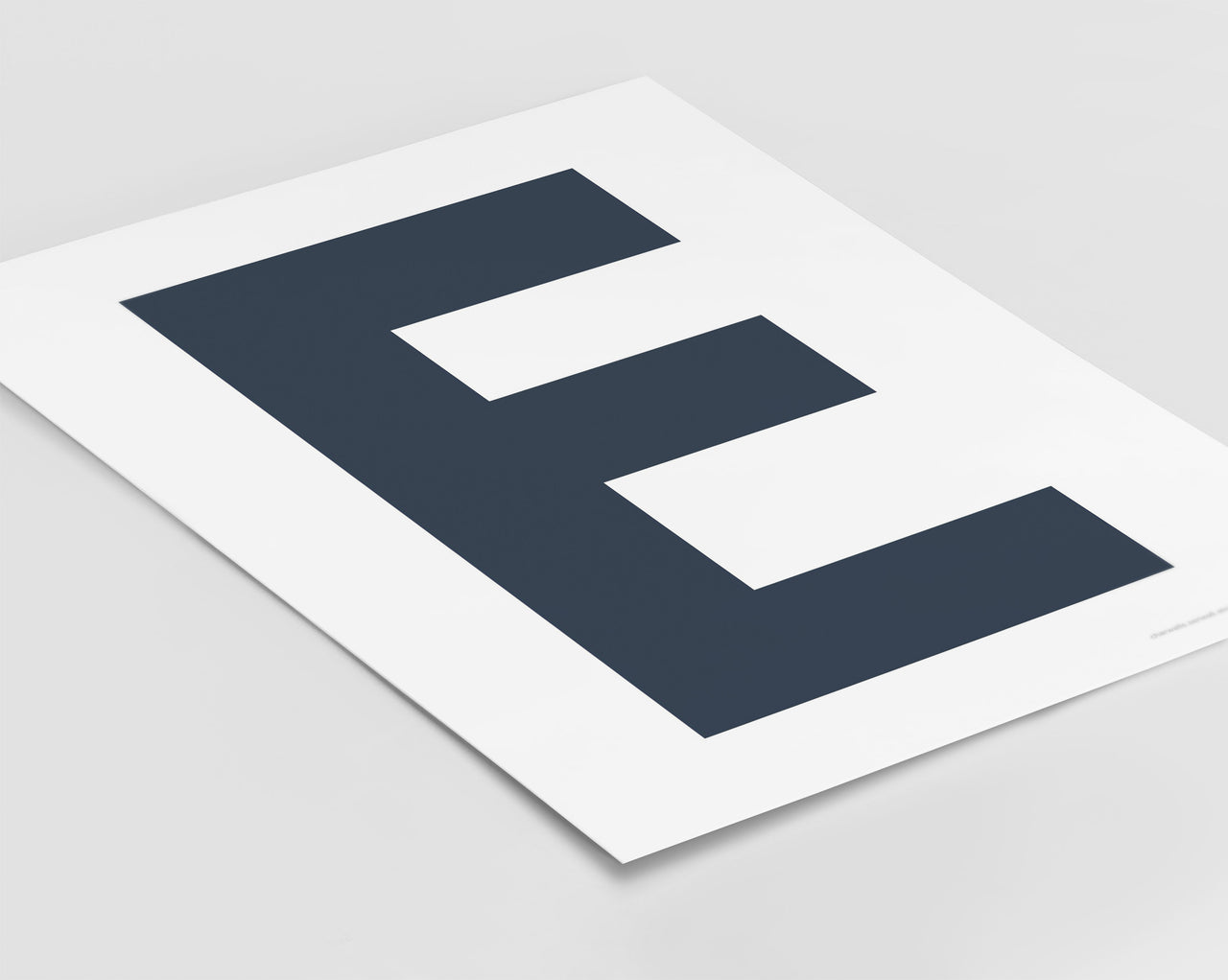 Letter E Art Print - Series 6
