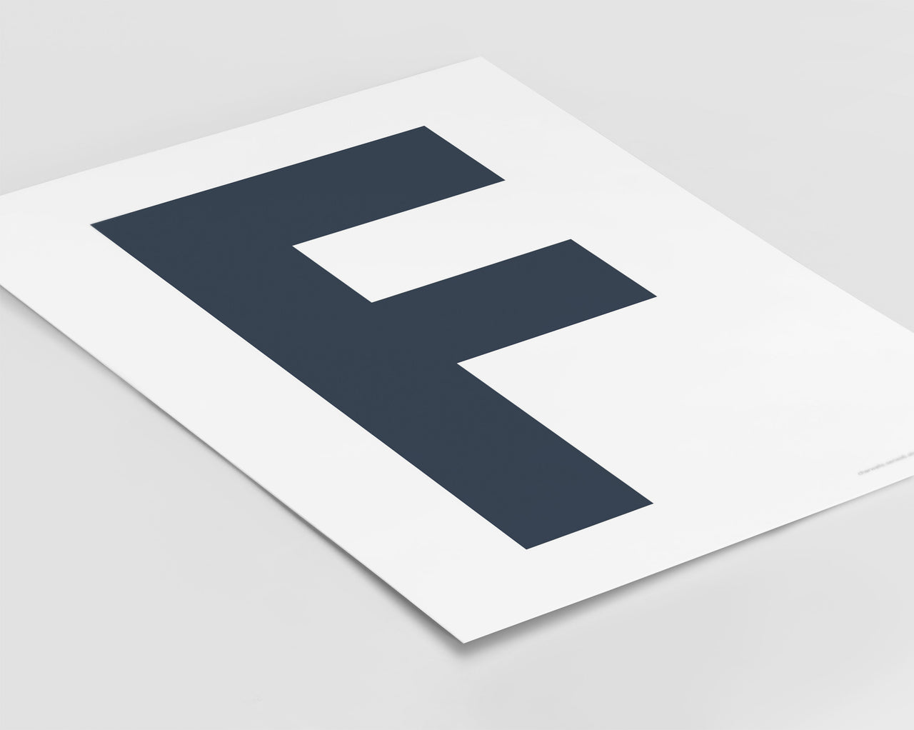 Letter F Art Print - Series 6