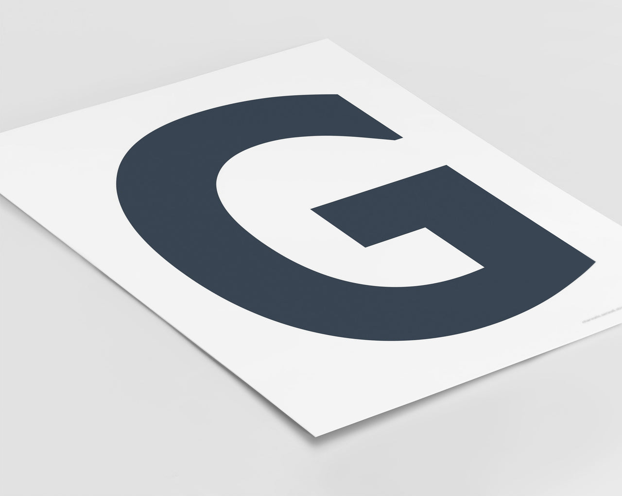 Letter G Art Print - Series 6