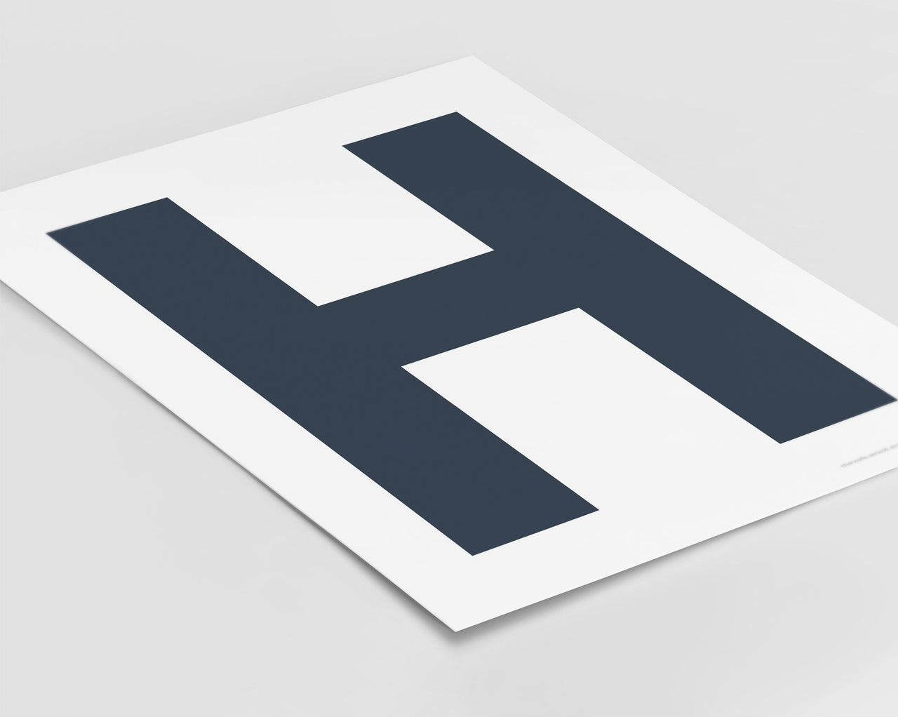 Letter H Art Print - Series 6