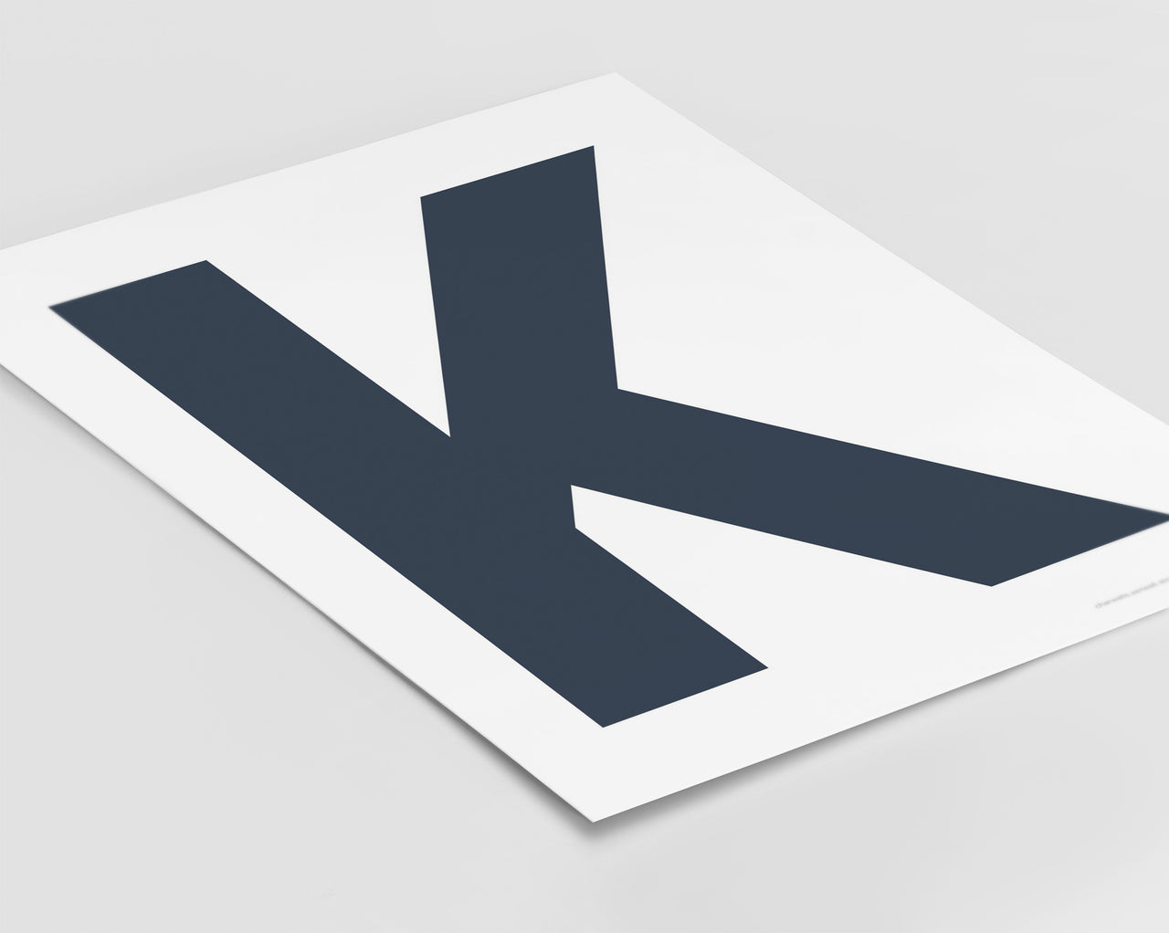 Letter K Art Print - Series 6