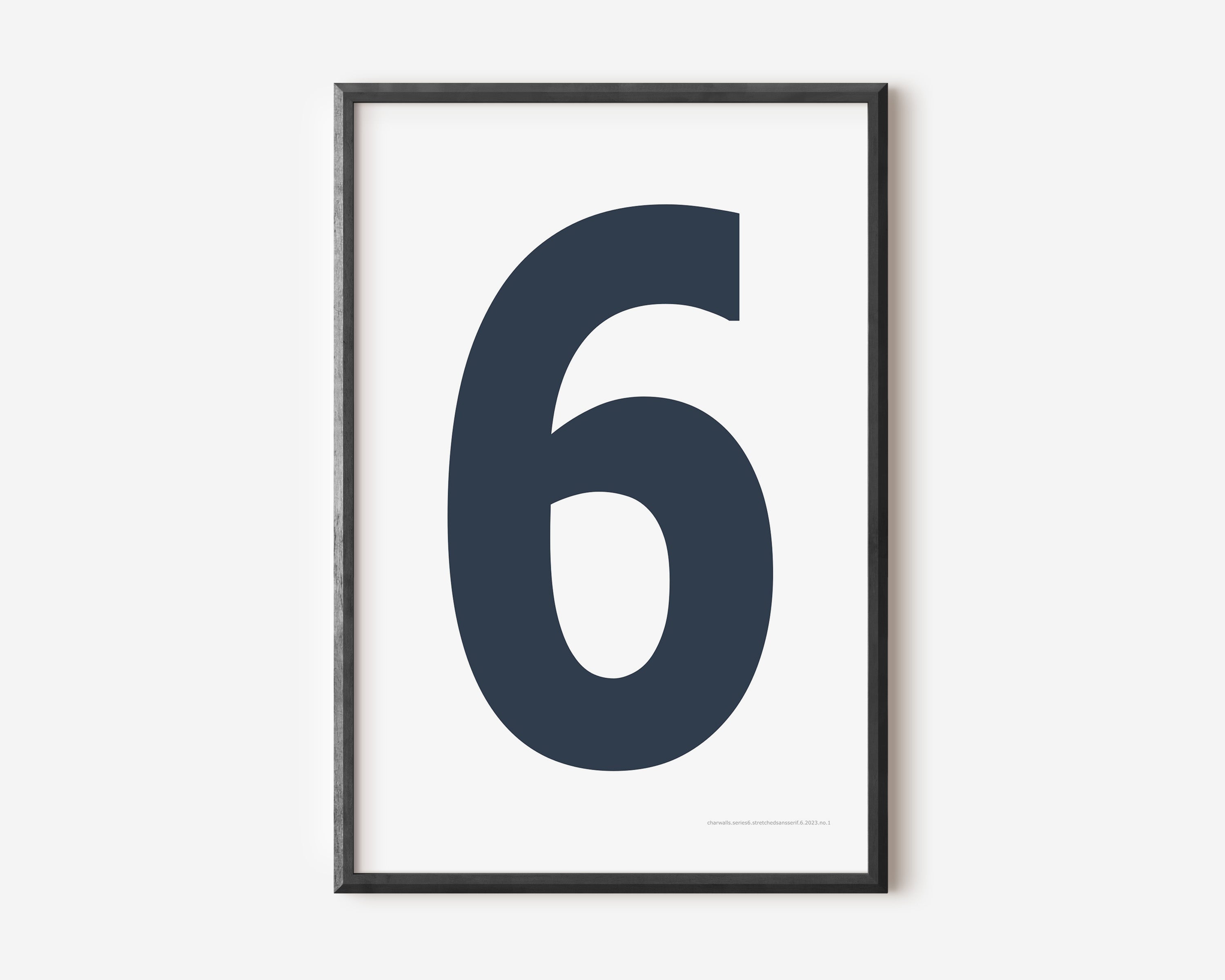Number 6 Art Print - Series 6 Number 6 Art Print - Series 6