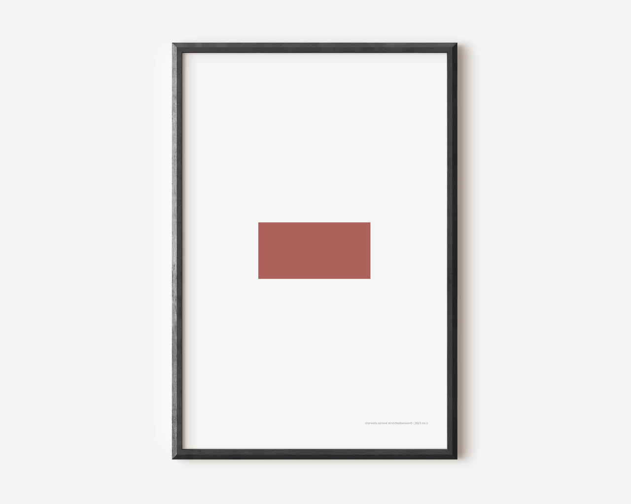 Modern symbol art print with a Nantucket red minus sign on a white background.