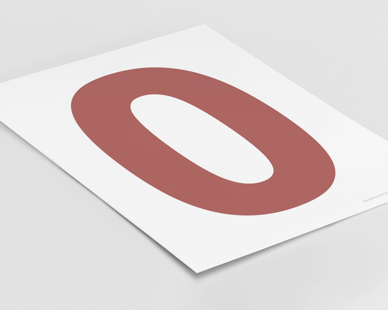 Number 0 Art Print - Series 4