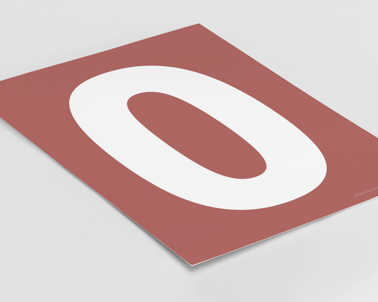 Number 0 Art Print - Series 3