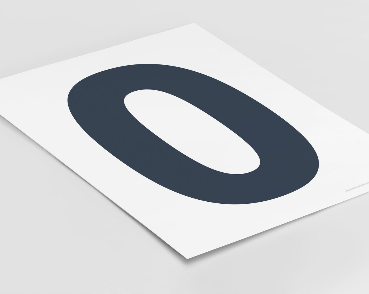 Number 0 Art Print - Series 6