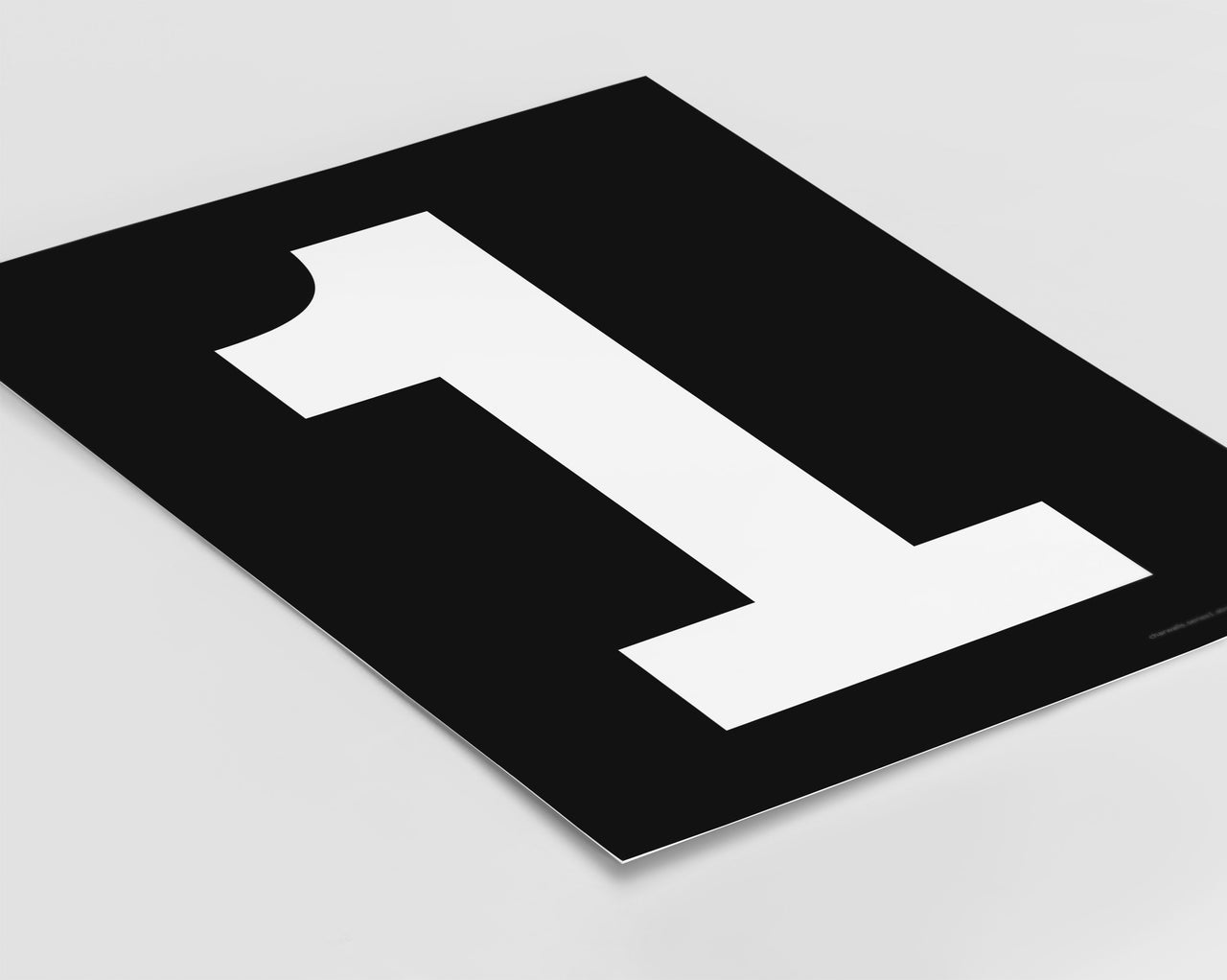 Number 1 Art Print - Series 1