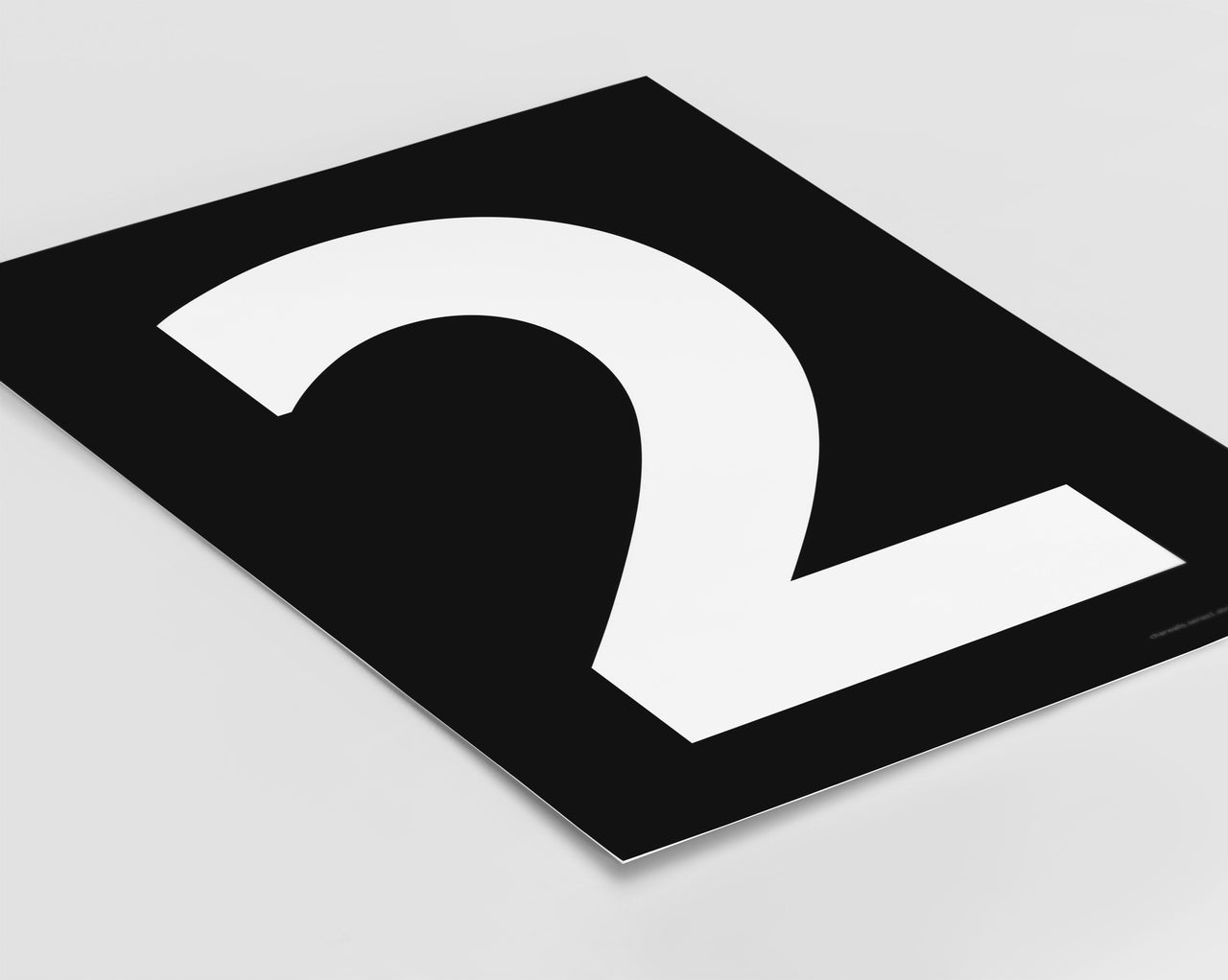 Number 2 Art Print - Series 1