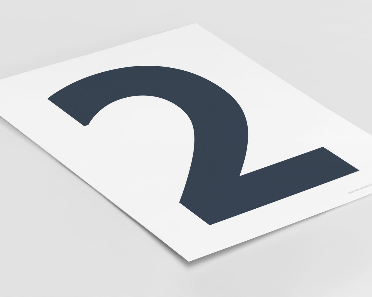 Number 2 Art Print - Series 6