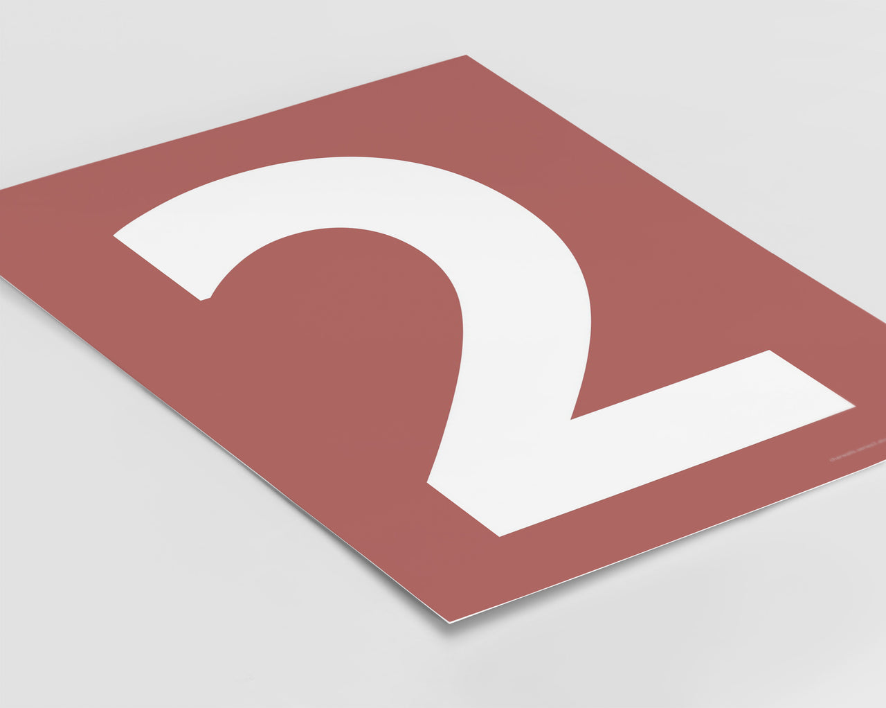 Number 2 Art Print - Series 3