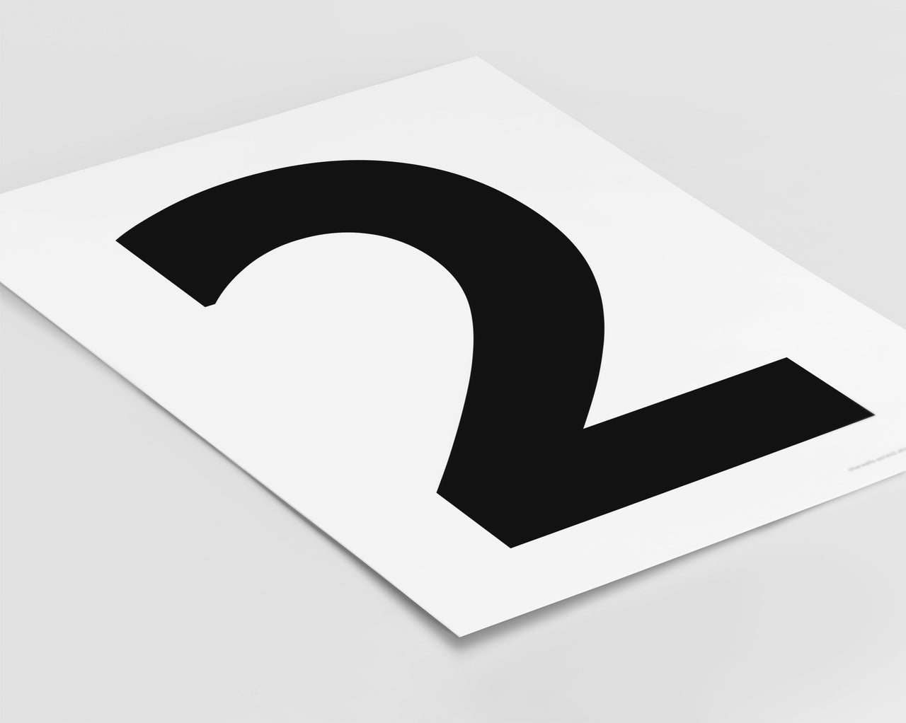 Number 2 Art Print - Series 2