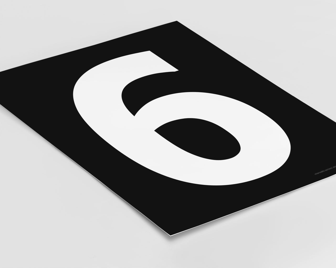 Number 6 Art Print - Series 1