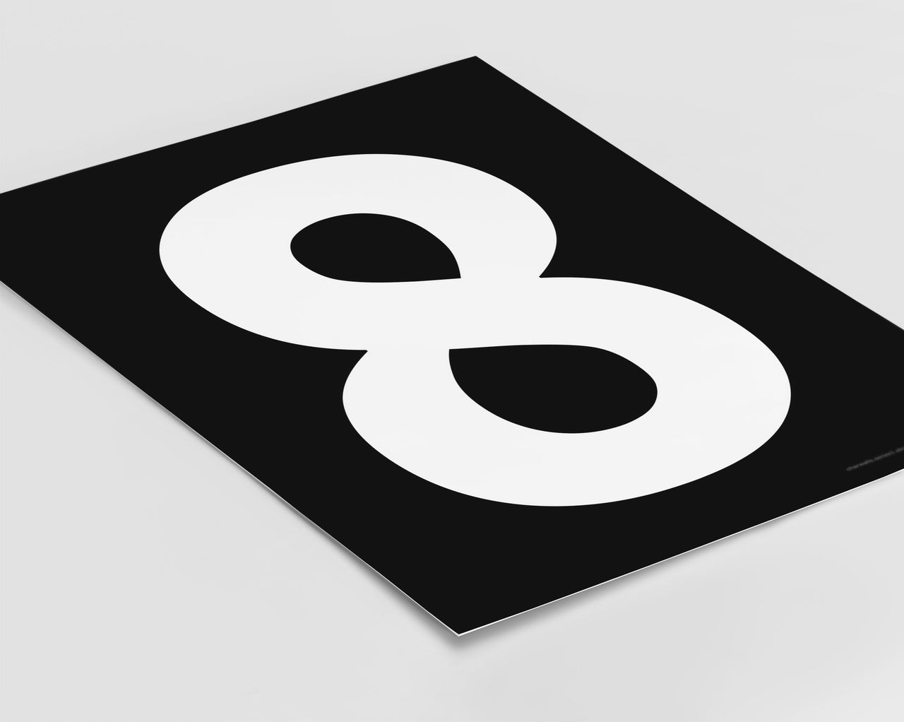 Number 8 Art Print - Series 1