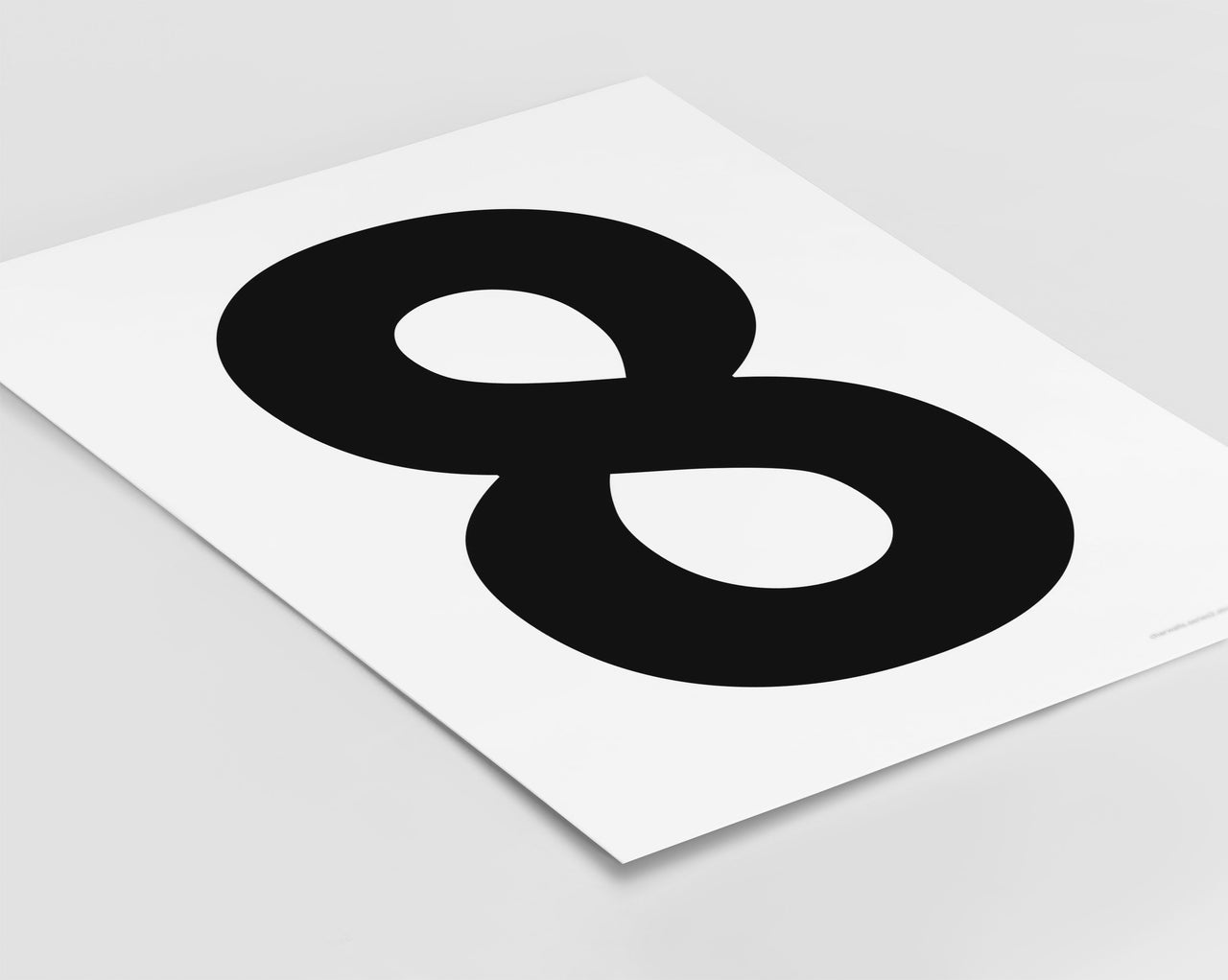 Number 8 Art Print - Series 2