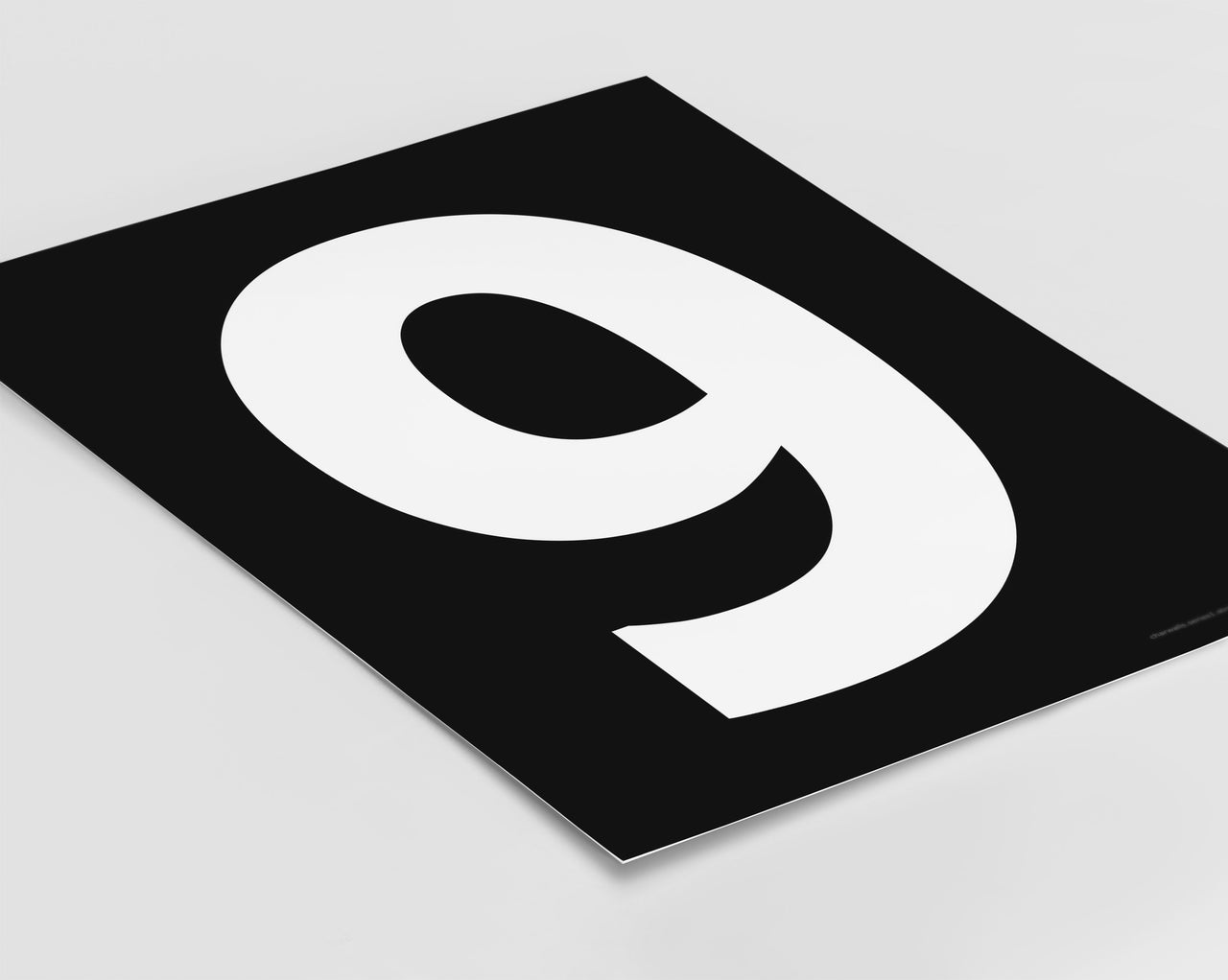 Number 9 Art Print - Series 1