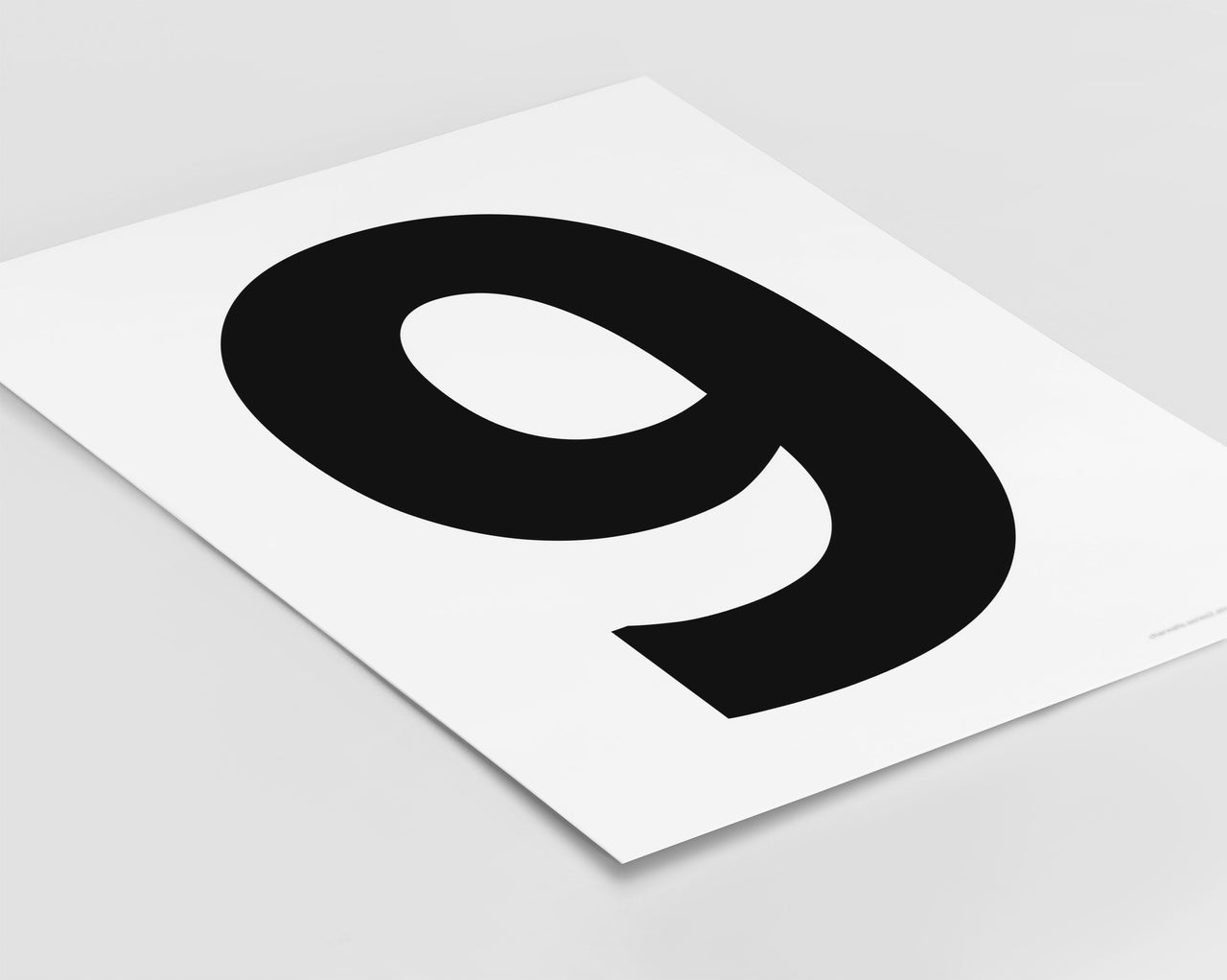 Number 9 Art Print - Series 2