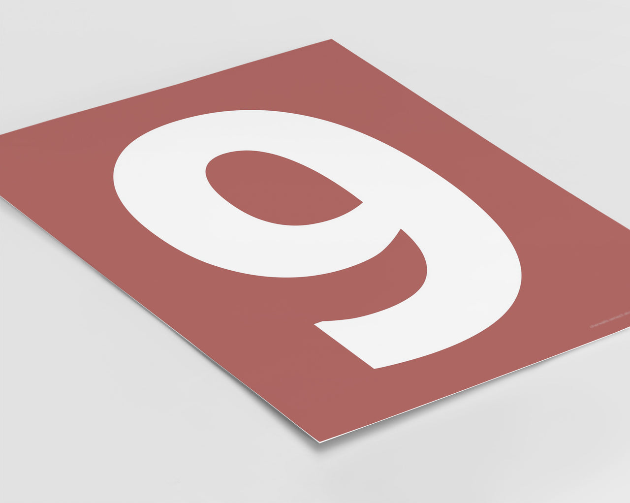 Number 9 Art Print - Series 3