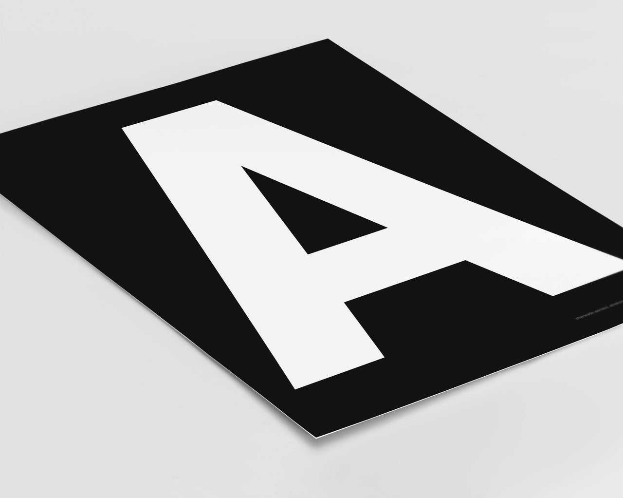 Letter A Art Print - Series 1