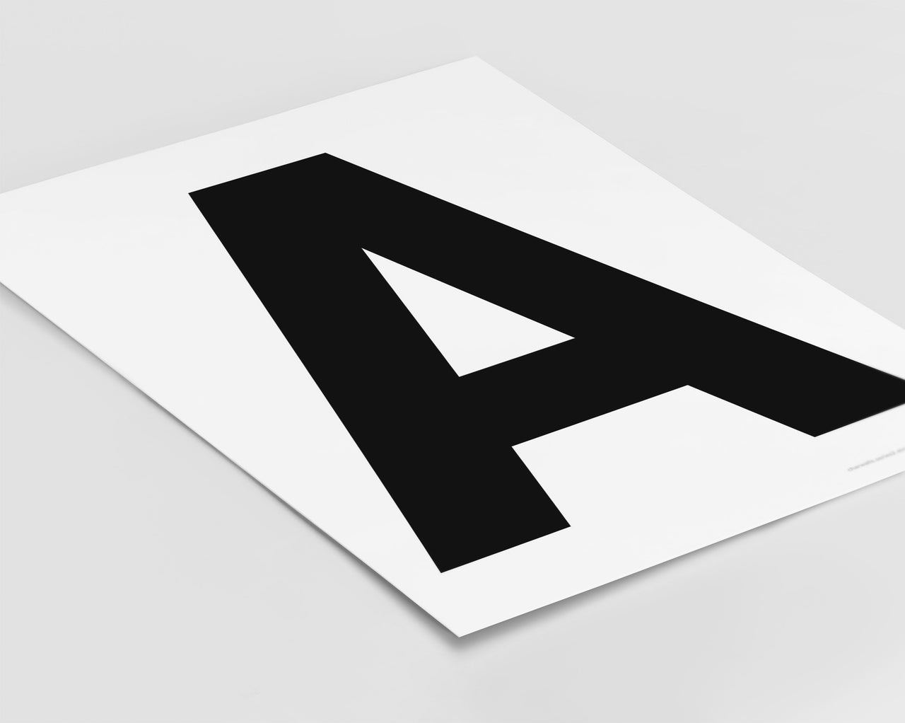 Letter A Art Print - Series 2