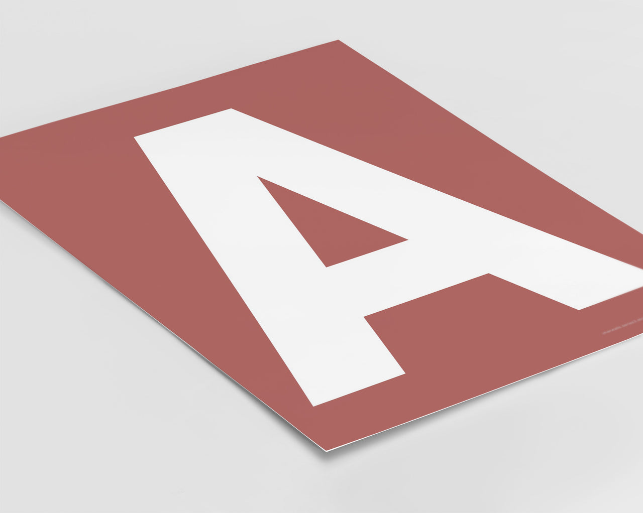 Letter A Art Print - Series 3