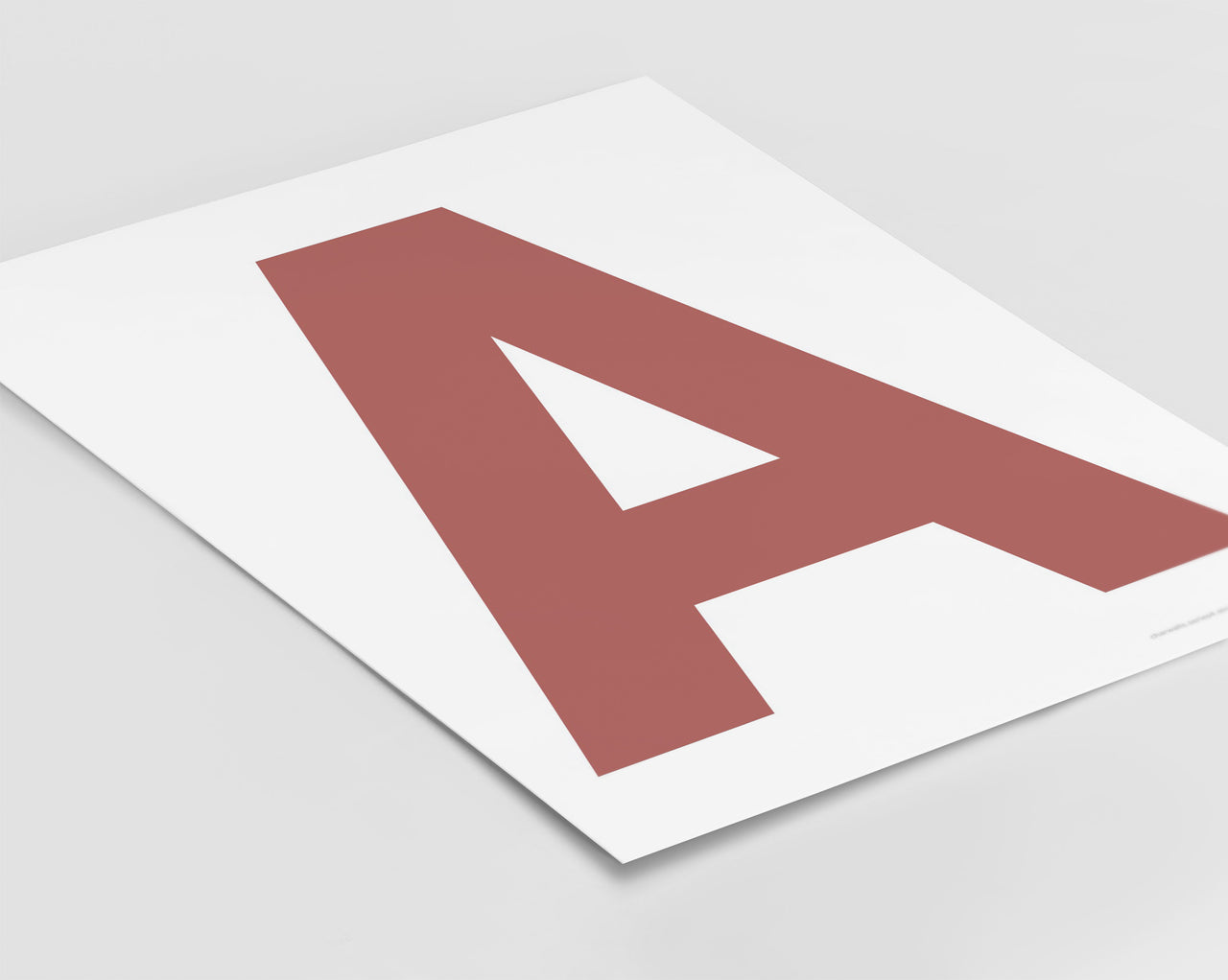 Letter A Art Print - Series 4