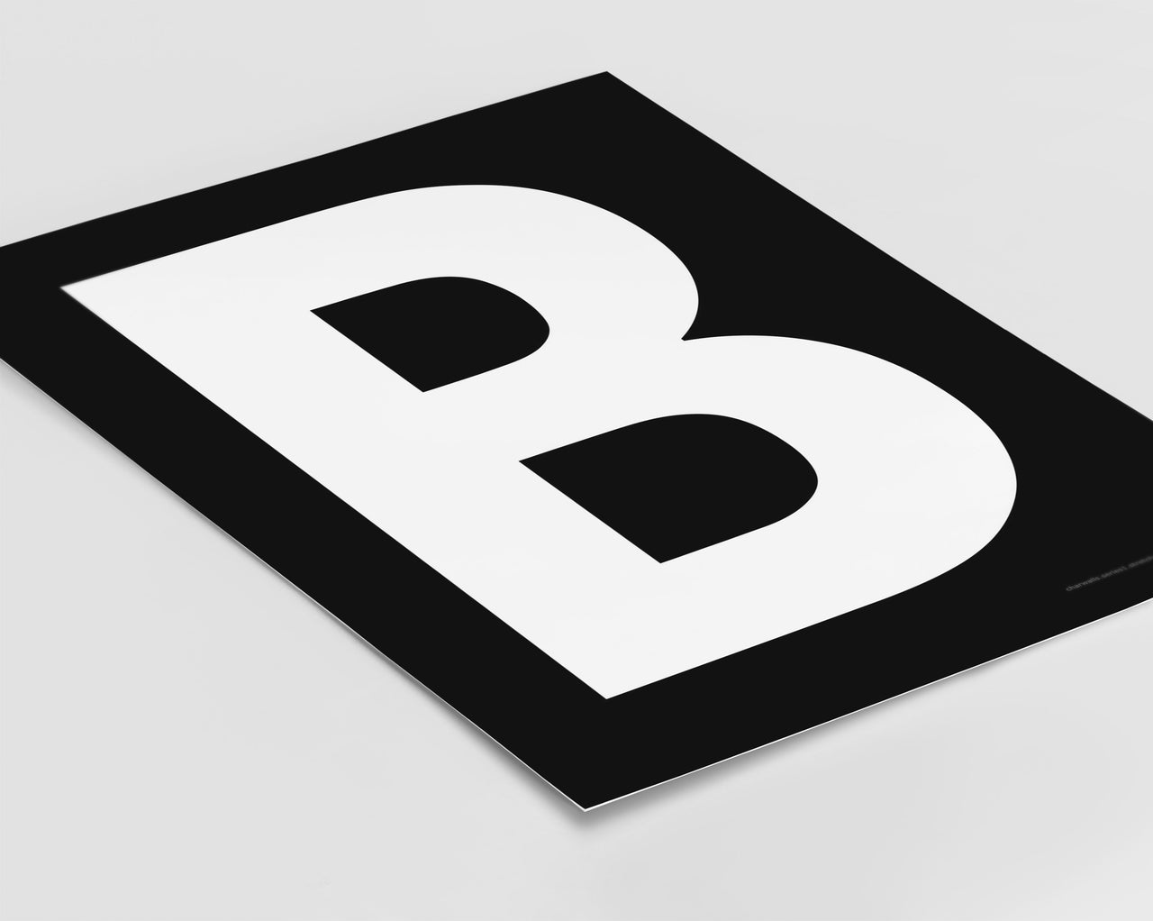 Letter B Art Print - Series 1