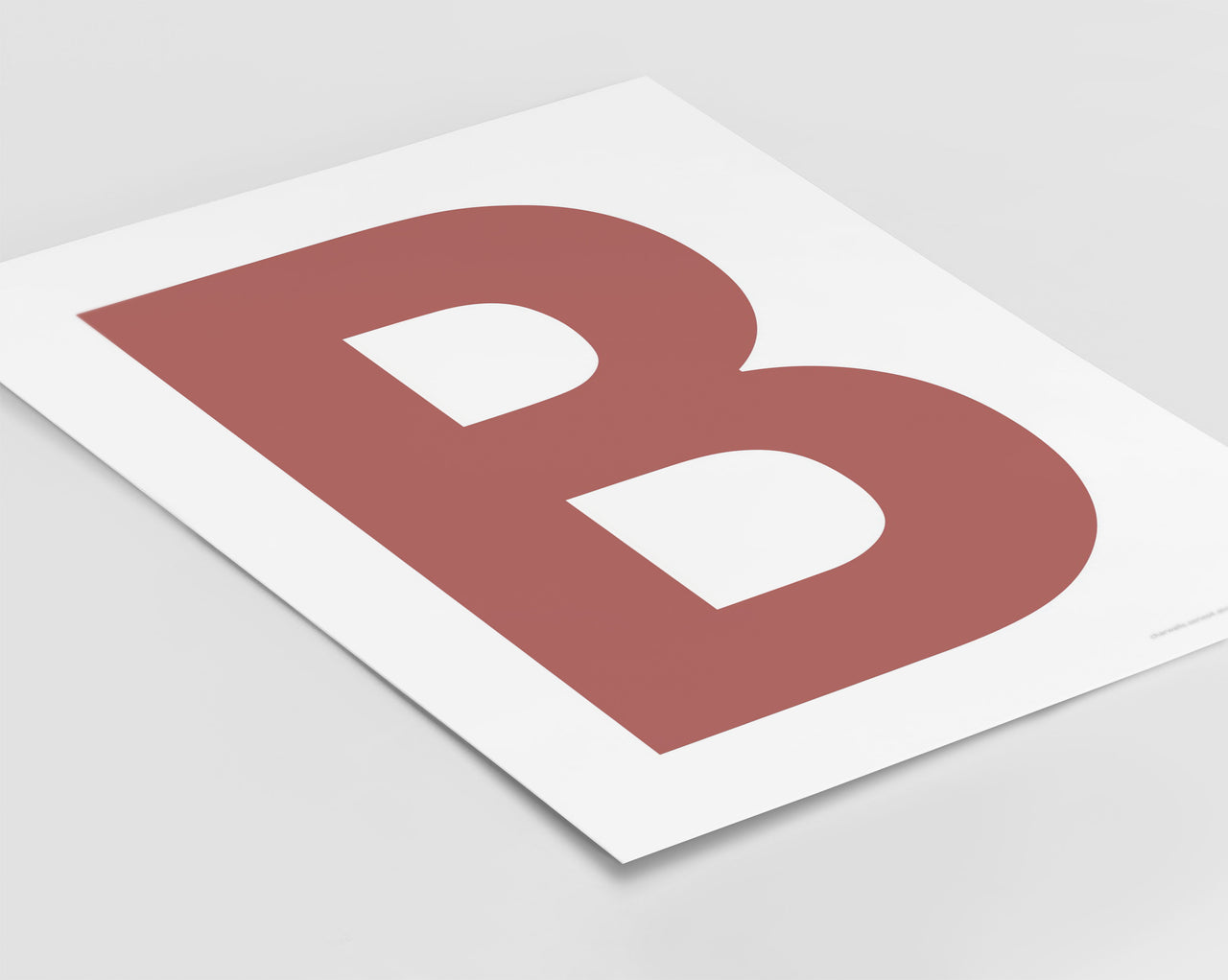 Letter B Art Print - Series 4