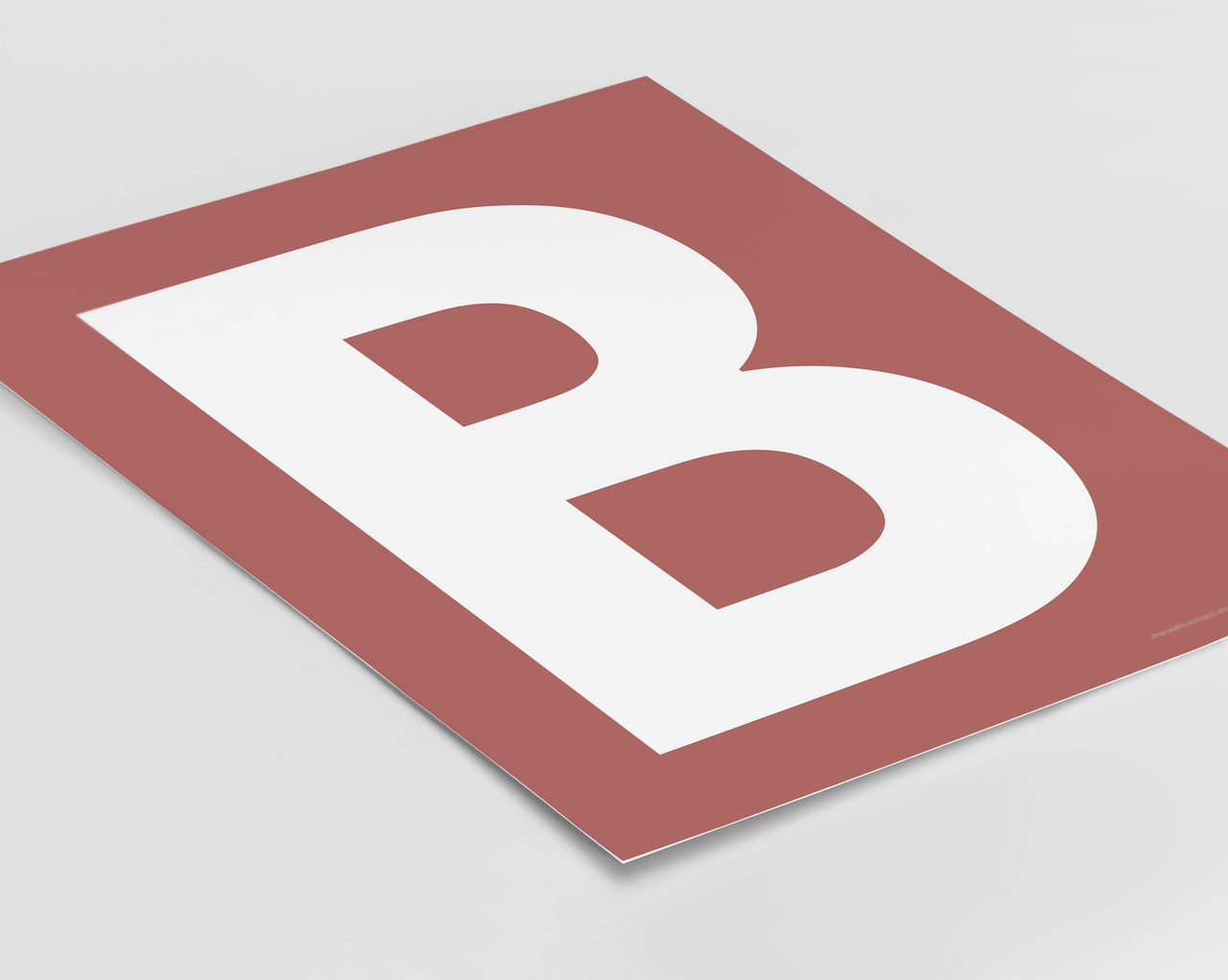 Letter B Art Print - Series 3