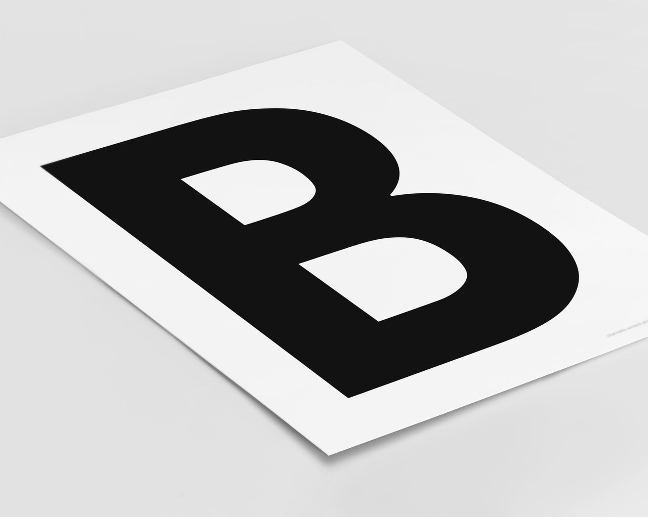 Letter B Art Print - Series 2