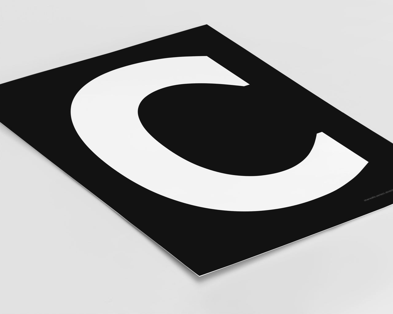 Letter C Art Print - Series 1