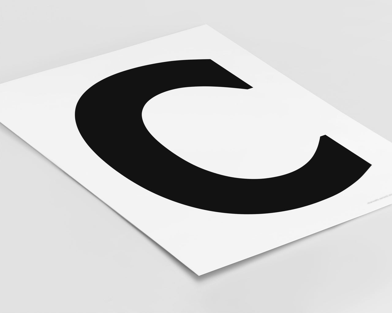 Letter C Art Print - Series 2