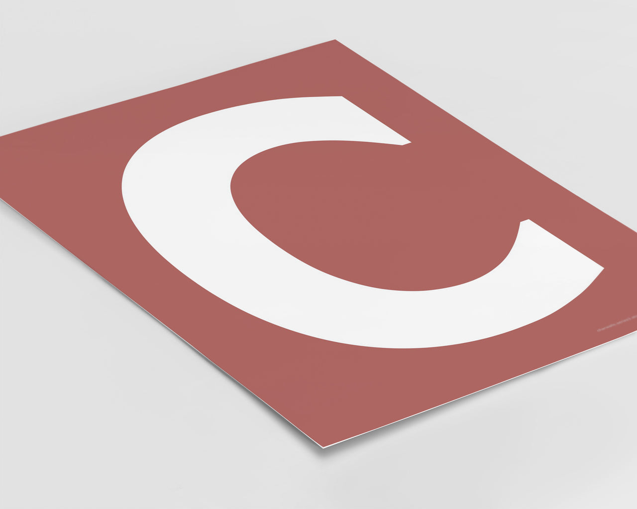 Letter C Art Print - Series 3