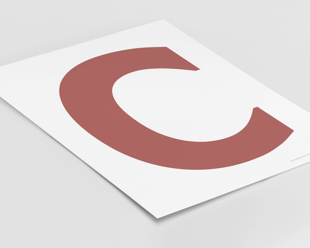 Letter C Art Print - Series 4