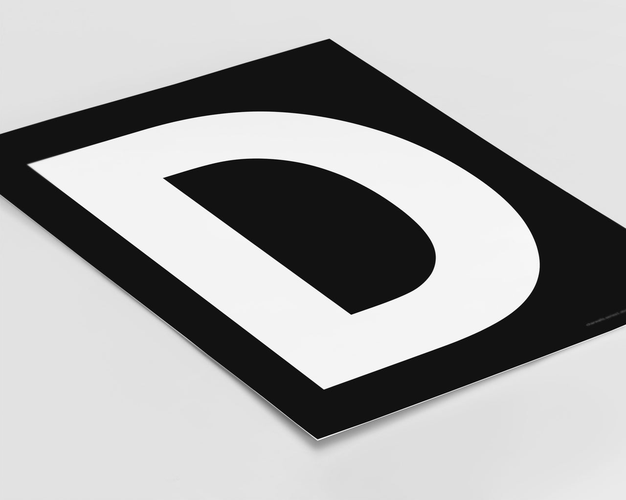 Letter D Art Print - Series 1