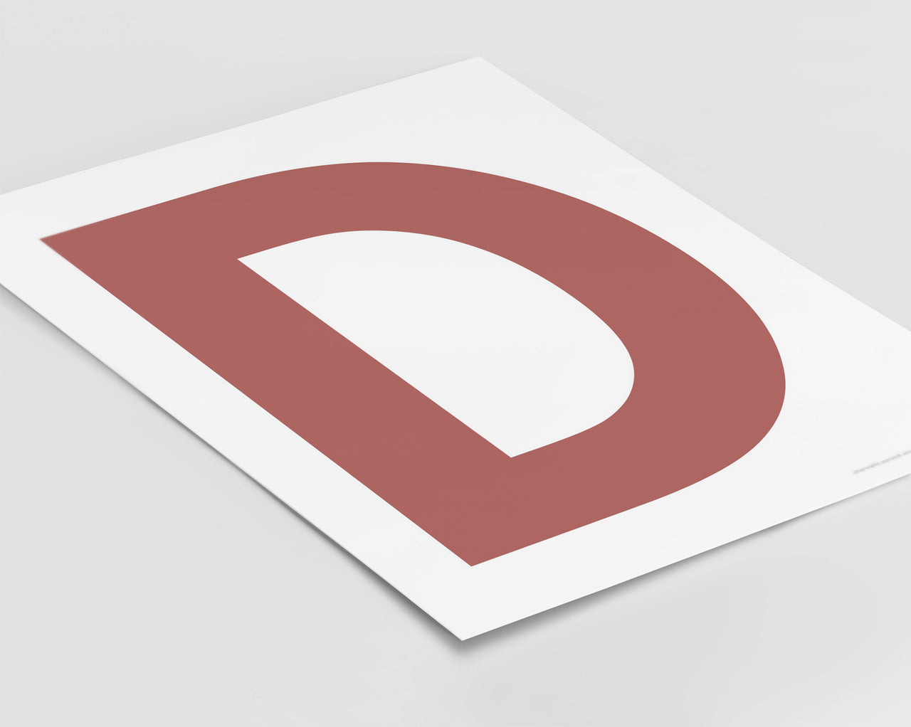 Letter D Art Print - Series 4