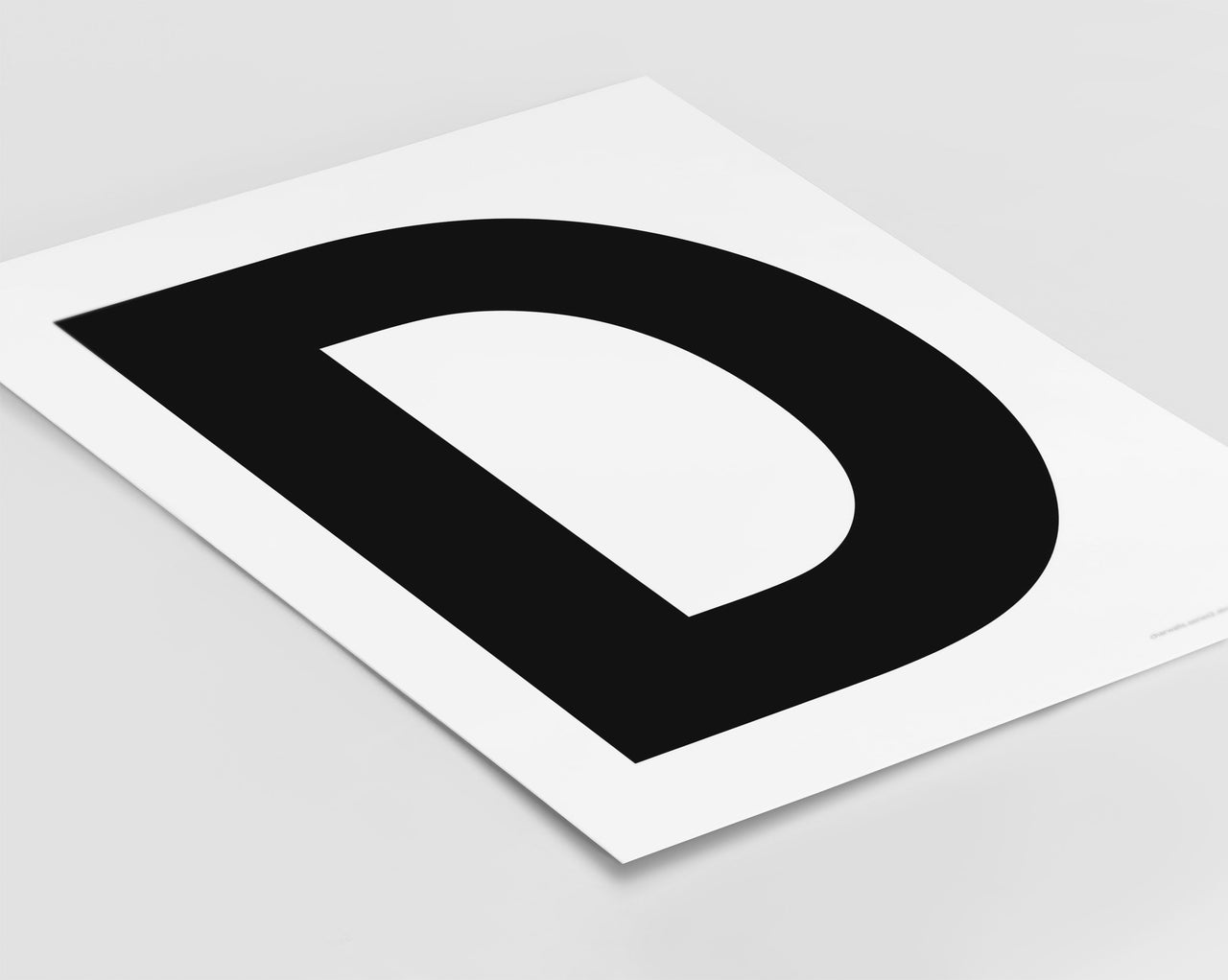 Letter D Art Print - Series 2