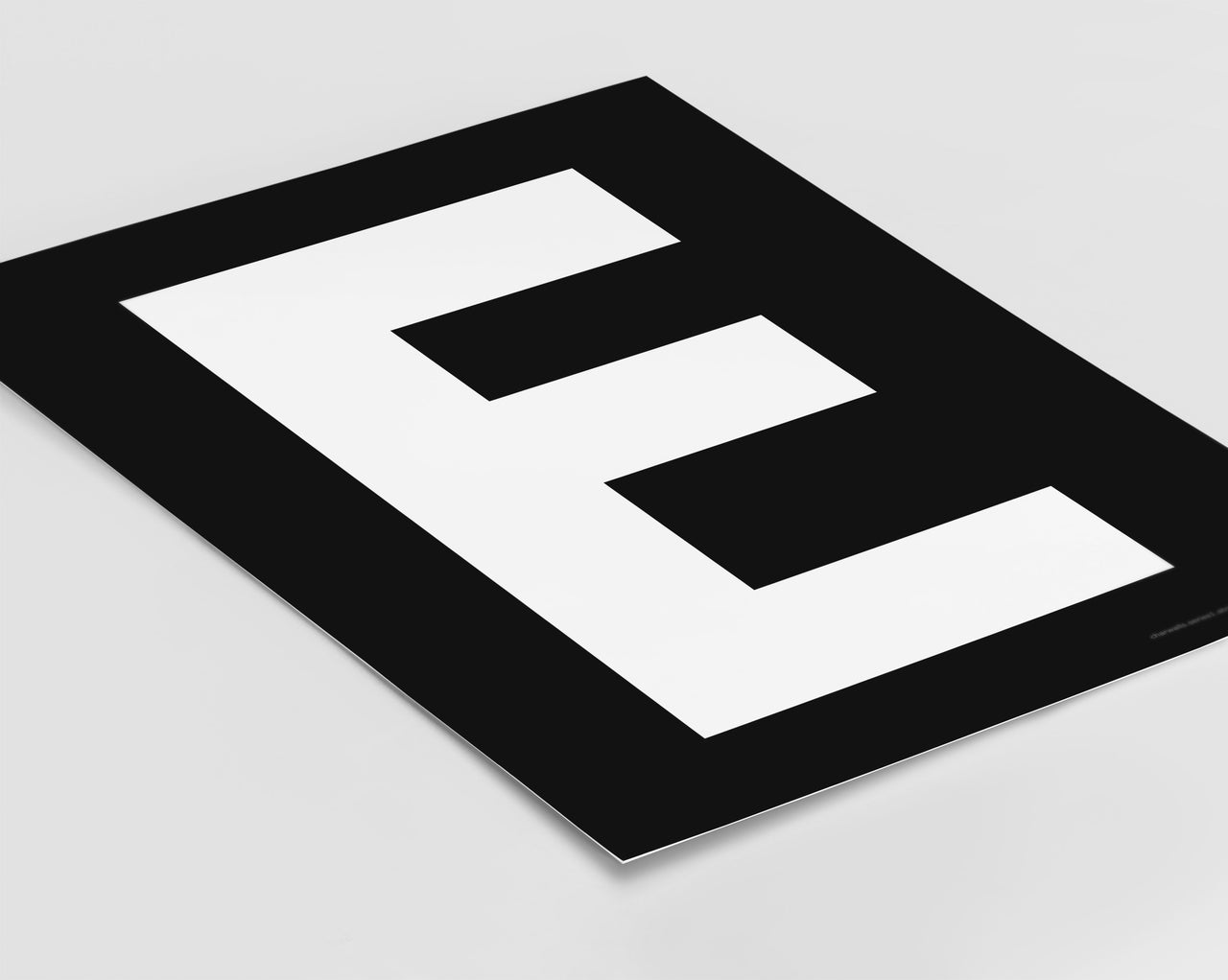 Letter E Art Print - Series 1