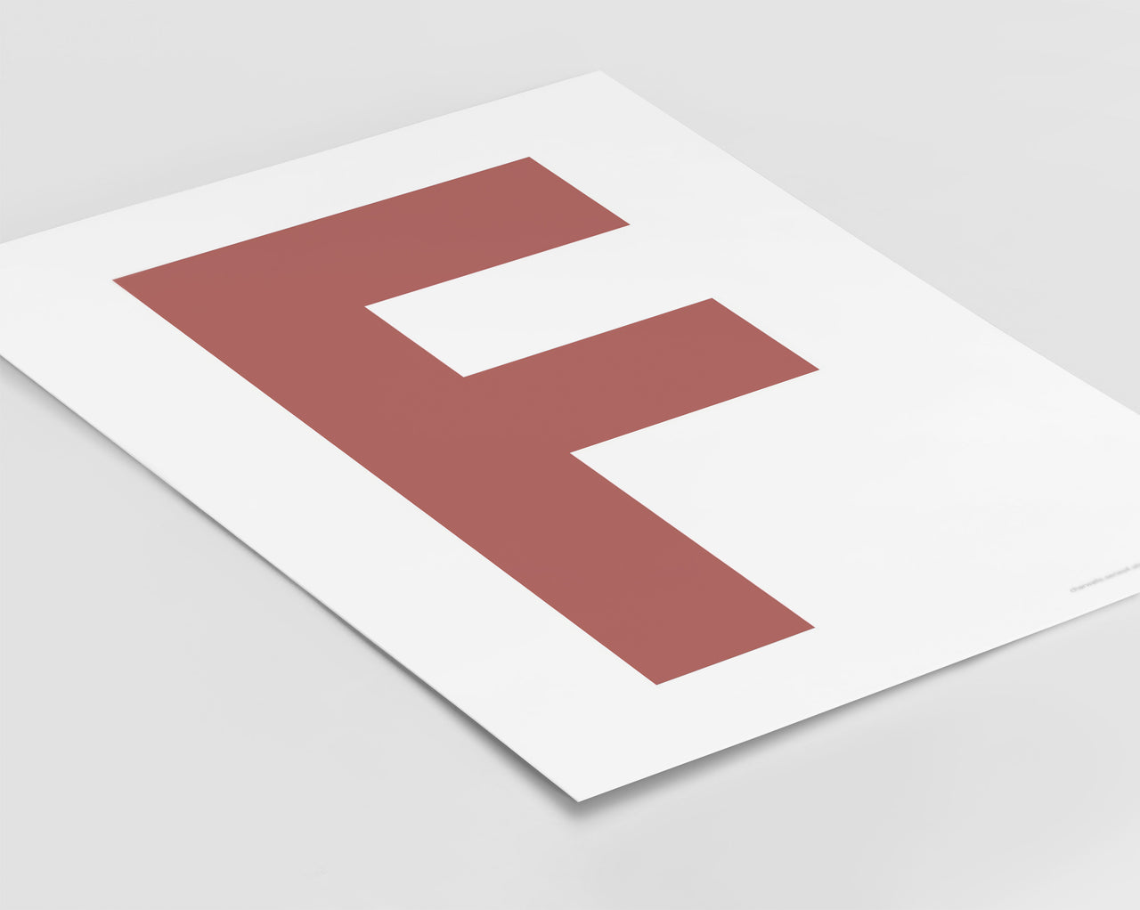 Letter F Art Print - Series 4