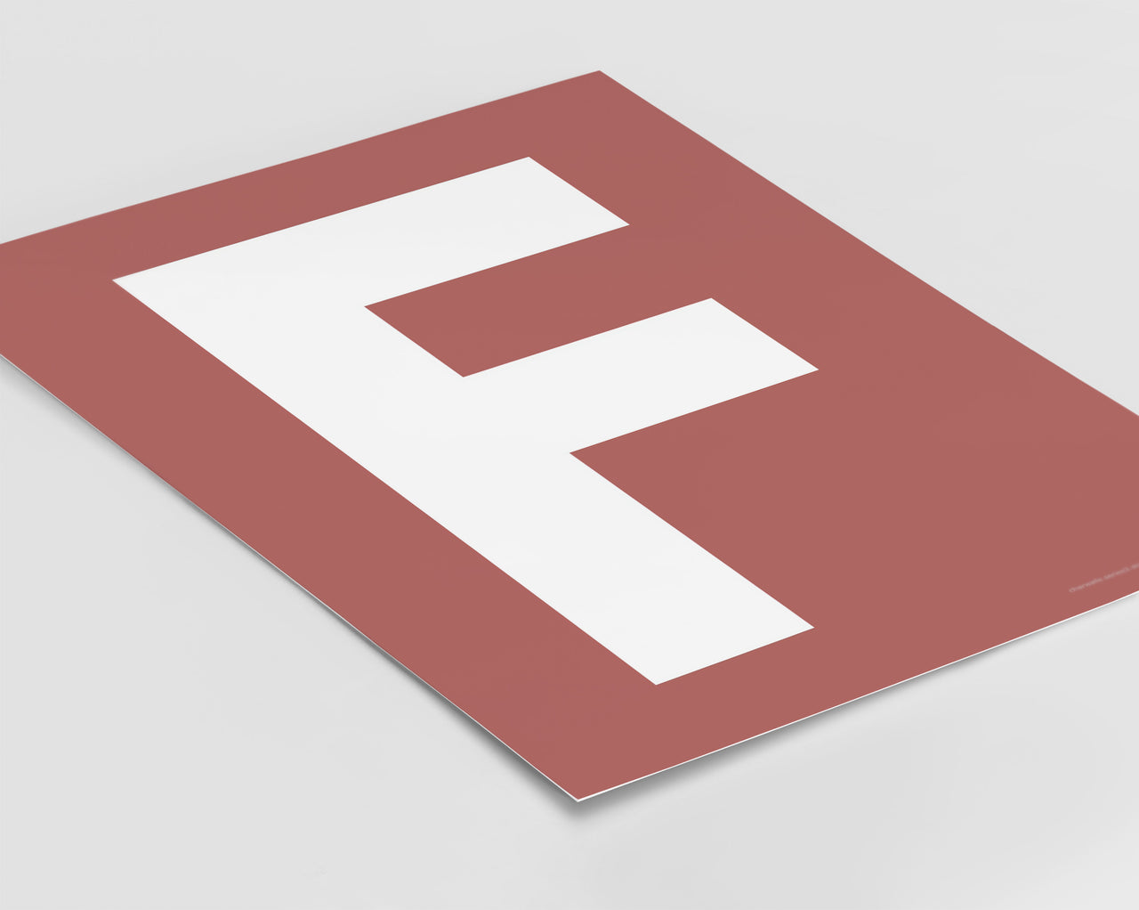 Letter F Art Print - Series 3