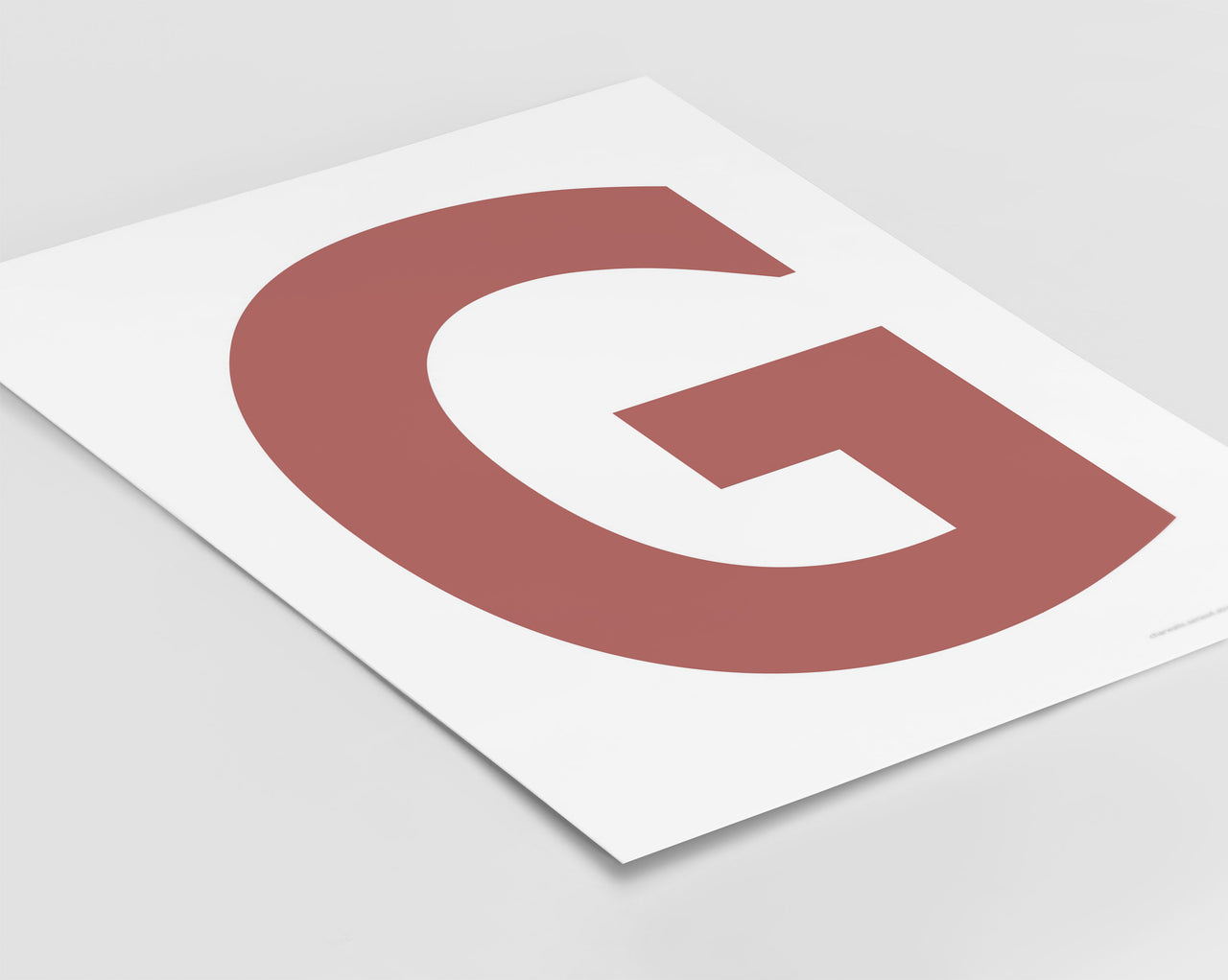 Letter G Art Print - Series 4