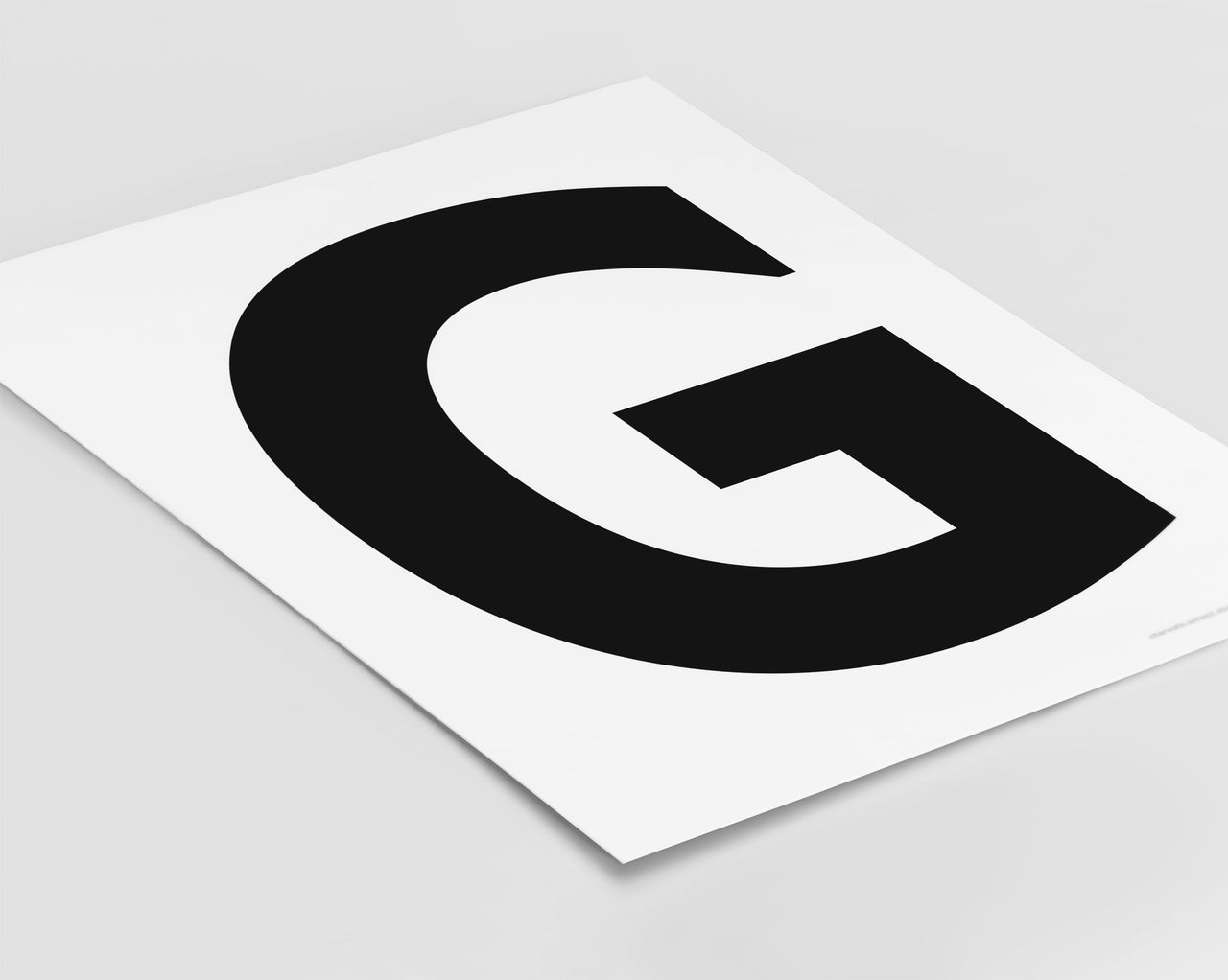 Letter G Art Print - Series 2