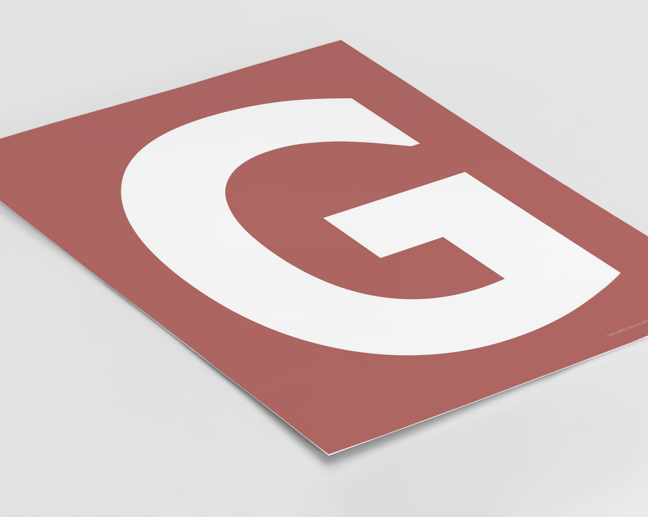 Letter G Art Print - Series 3