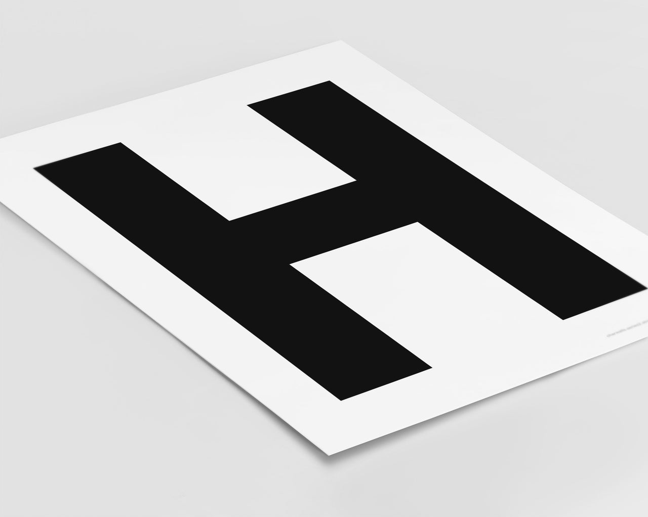 Letter H Art Print - Series 2